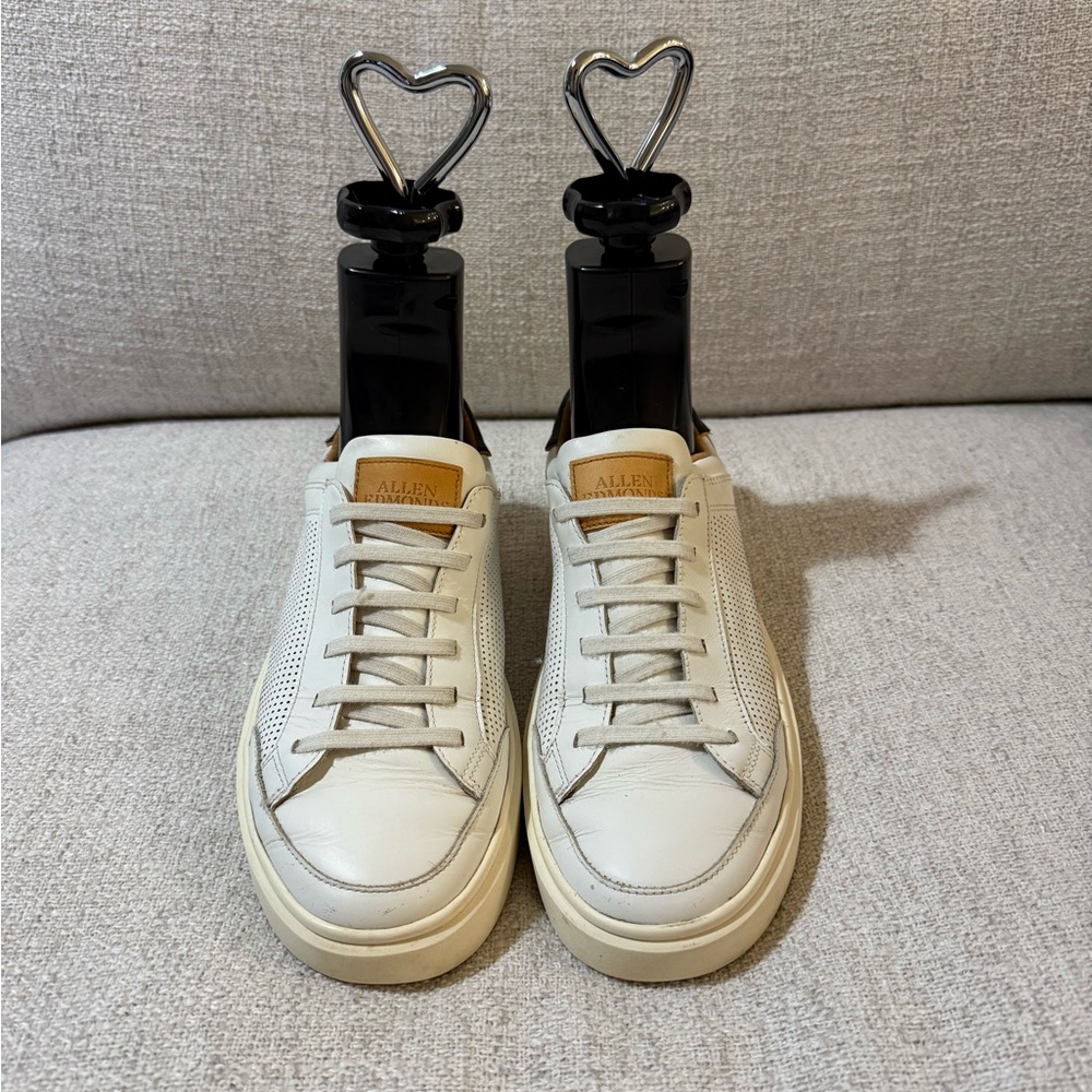 Allen Edmonds White Leather Sneakers